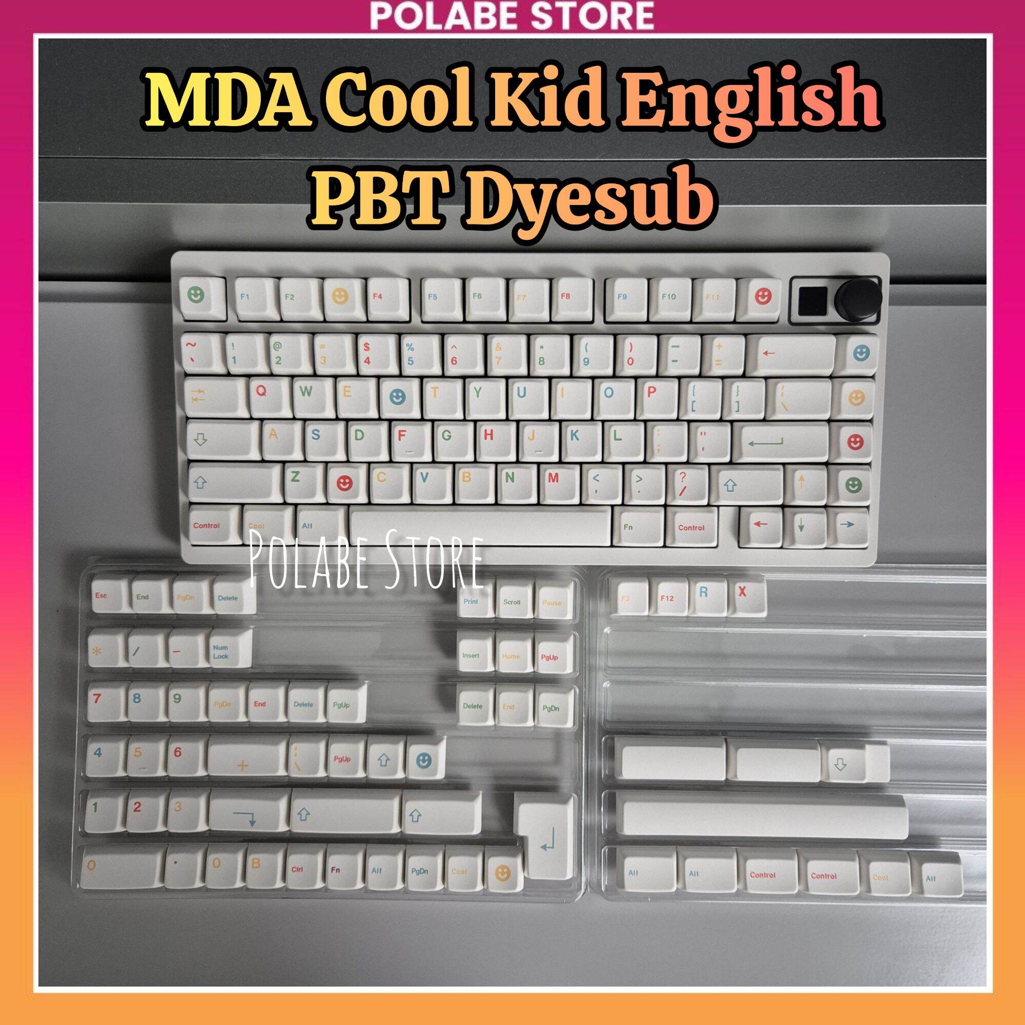 Keycap MDA Cool Kid profile PBT bàn phím cơ Polabe Store
