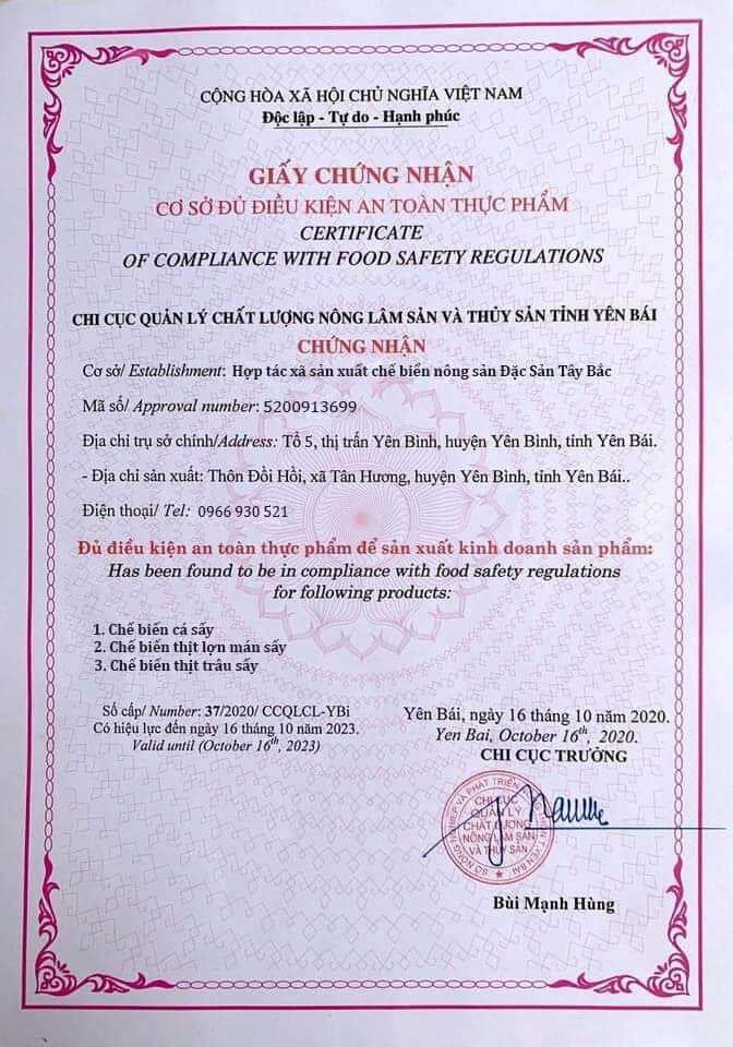 thịt nai gác bếp 500gram