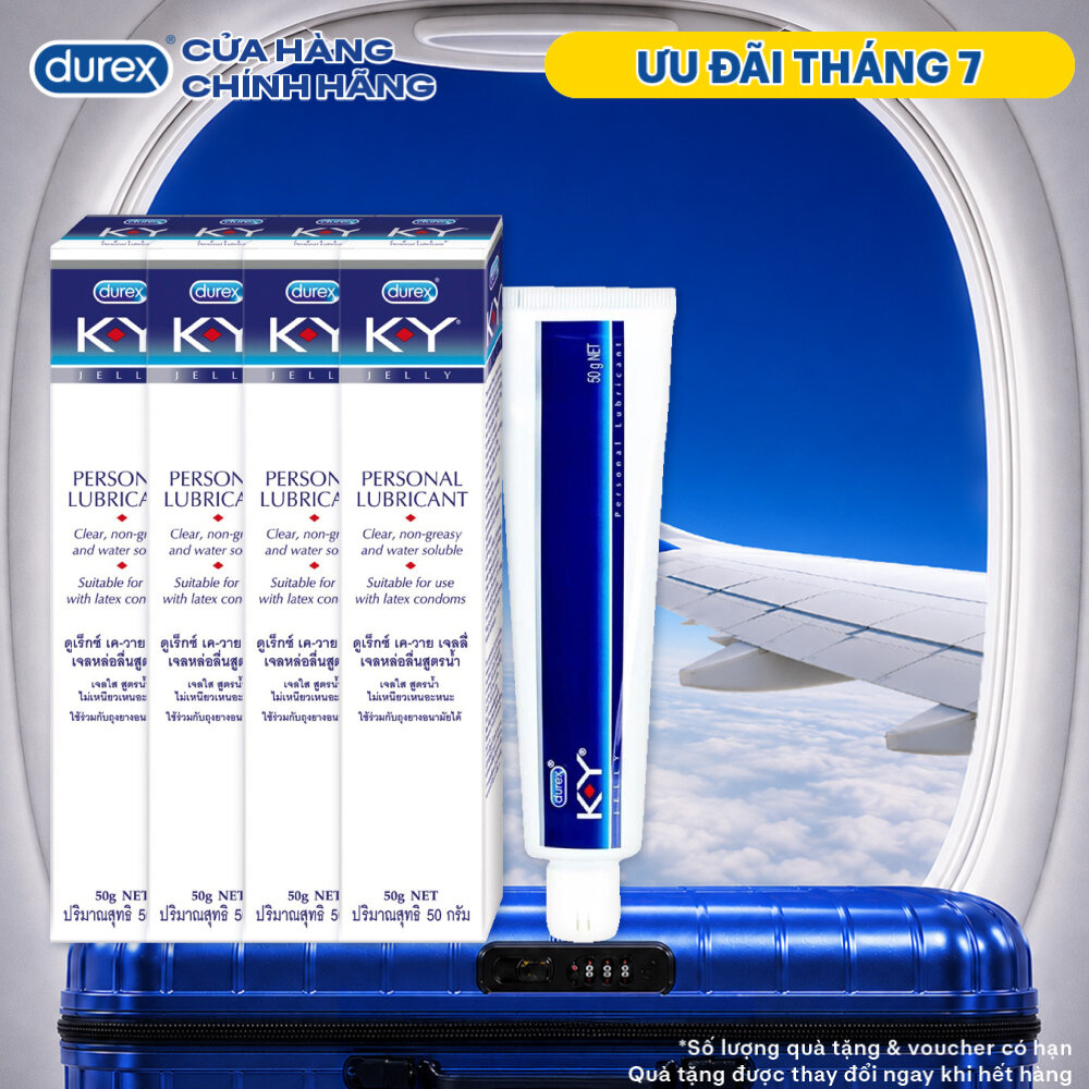 Combo 4 Gel bôi trơn Durex K-Y Jelly 50g ( KY Jelly)