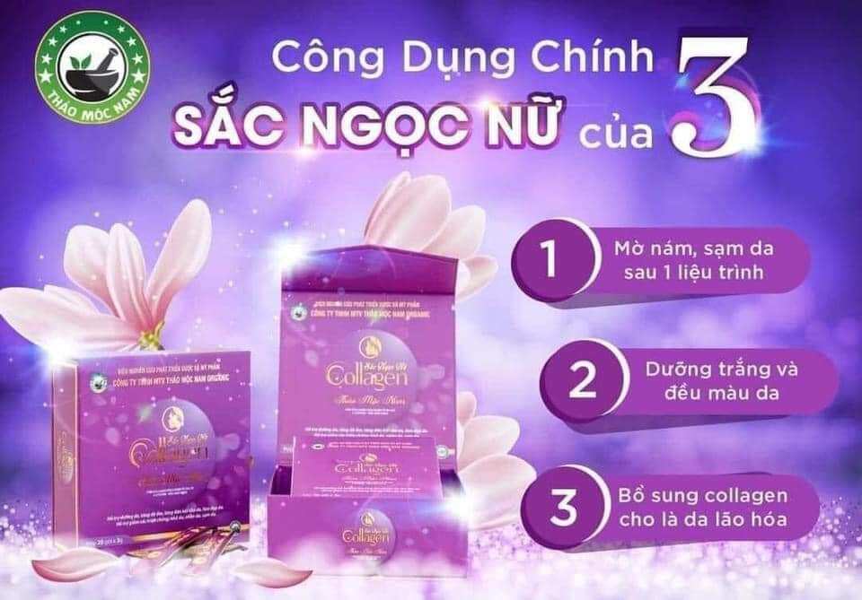 [CHÍNH HÃNG] SẮC NGỌC NỮ COLLAGEN Thảo mộc nam