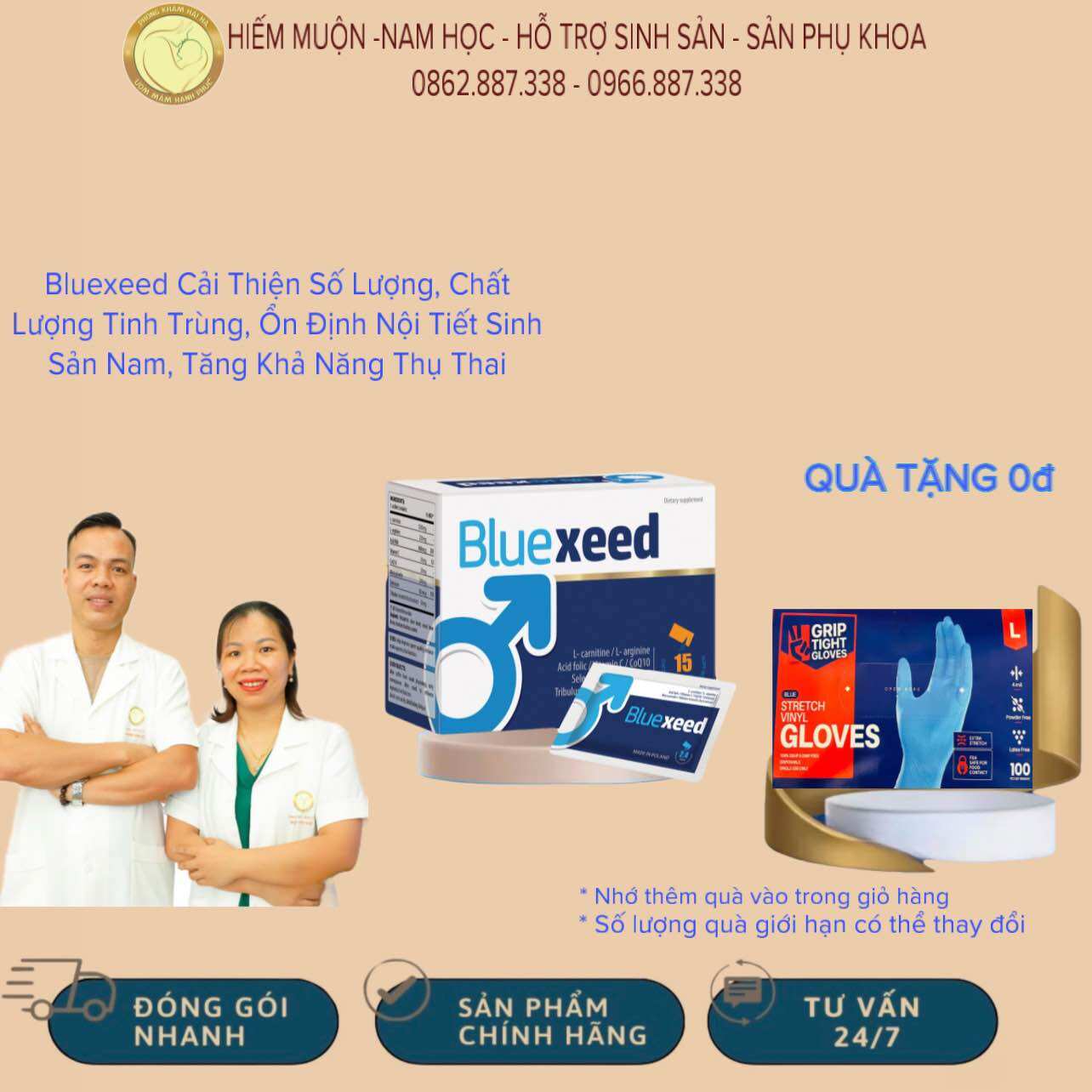 Bluexeed hỗ trợ sức khỏe cho nam giới