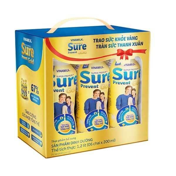 1 thùng Sure prevent gold pha sẵn 237ml mẫu mới