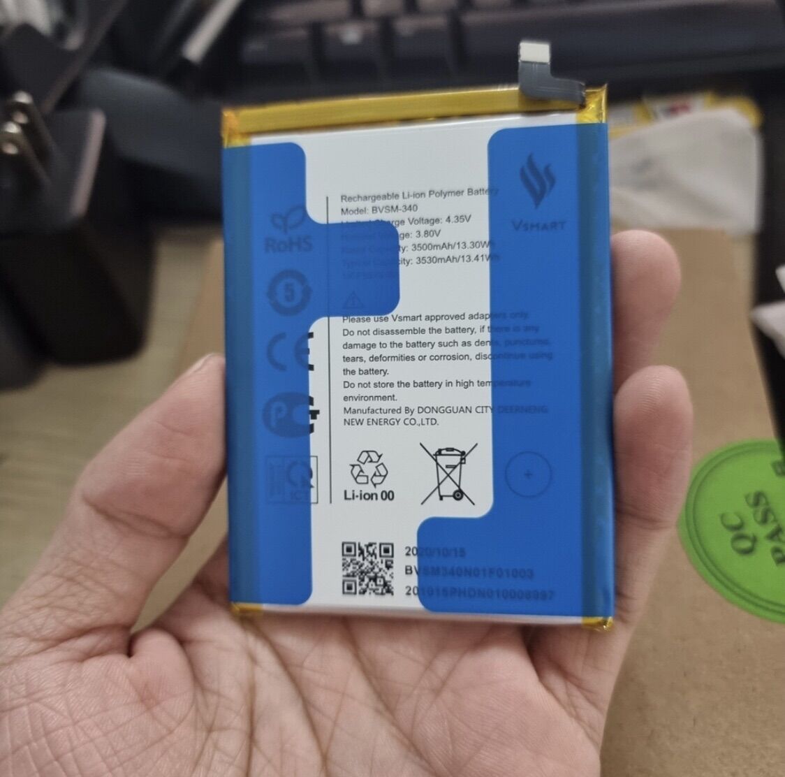 Pin vsmart star 4/bvms-340/3500mah- 100% new zin
