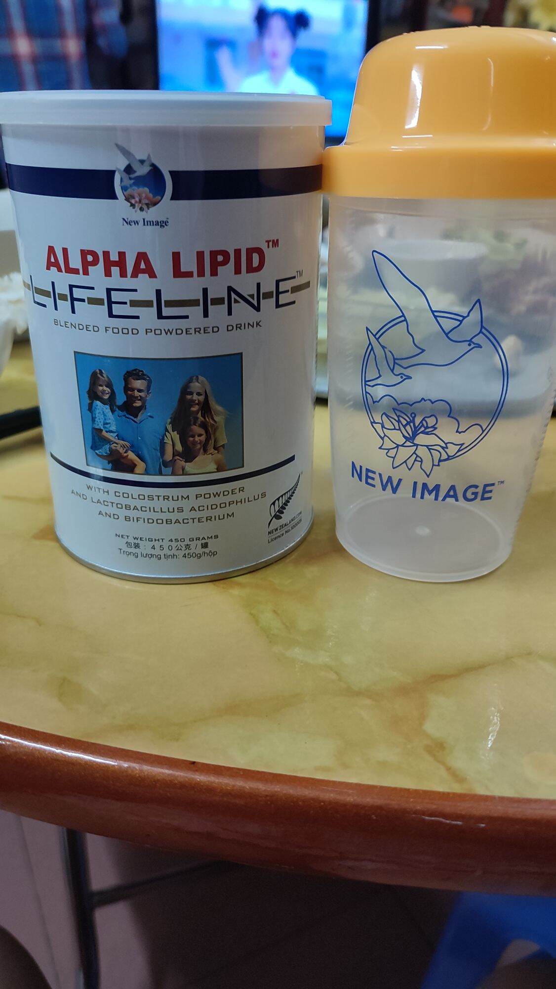 Combo sữa alpha lipid kèm bình lắc