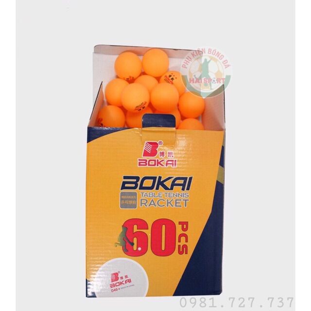 Hộp 60 quả bóng bàn bokai