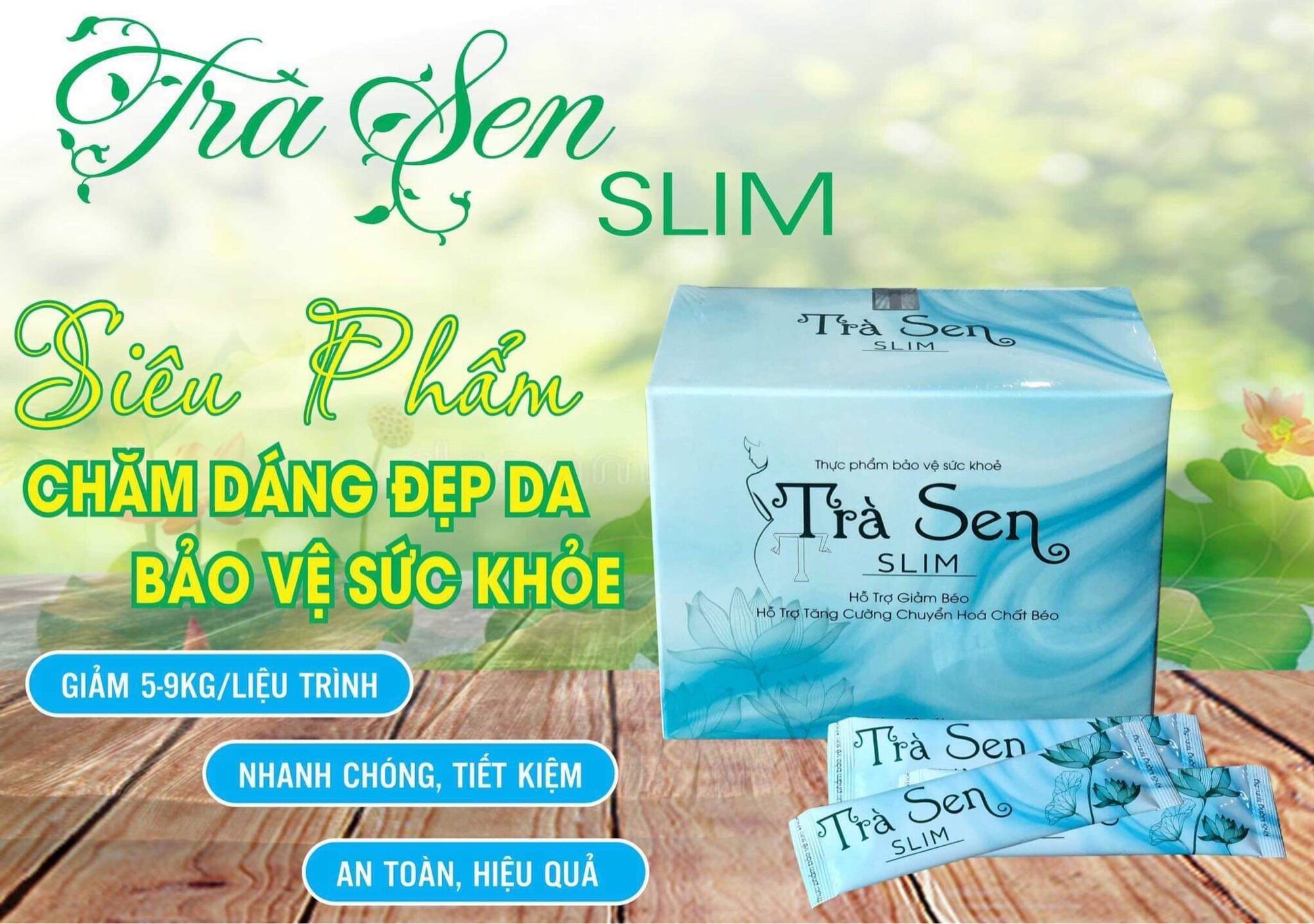 Trà sen slim giảm cân 30 gói