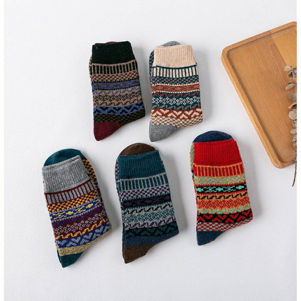 Set 5 đôi Tất thổ cẩm Mẫu 8