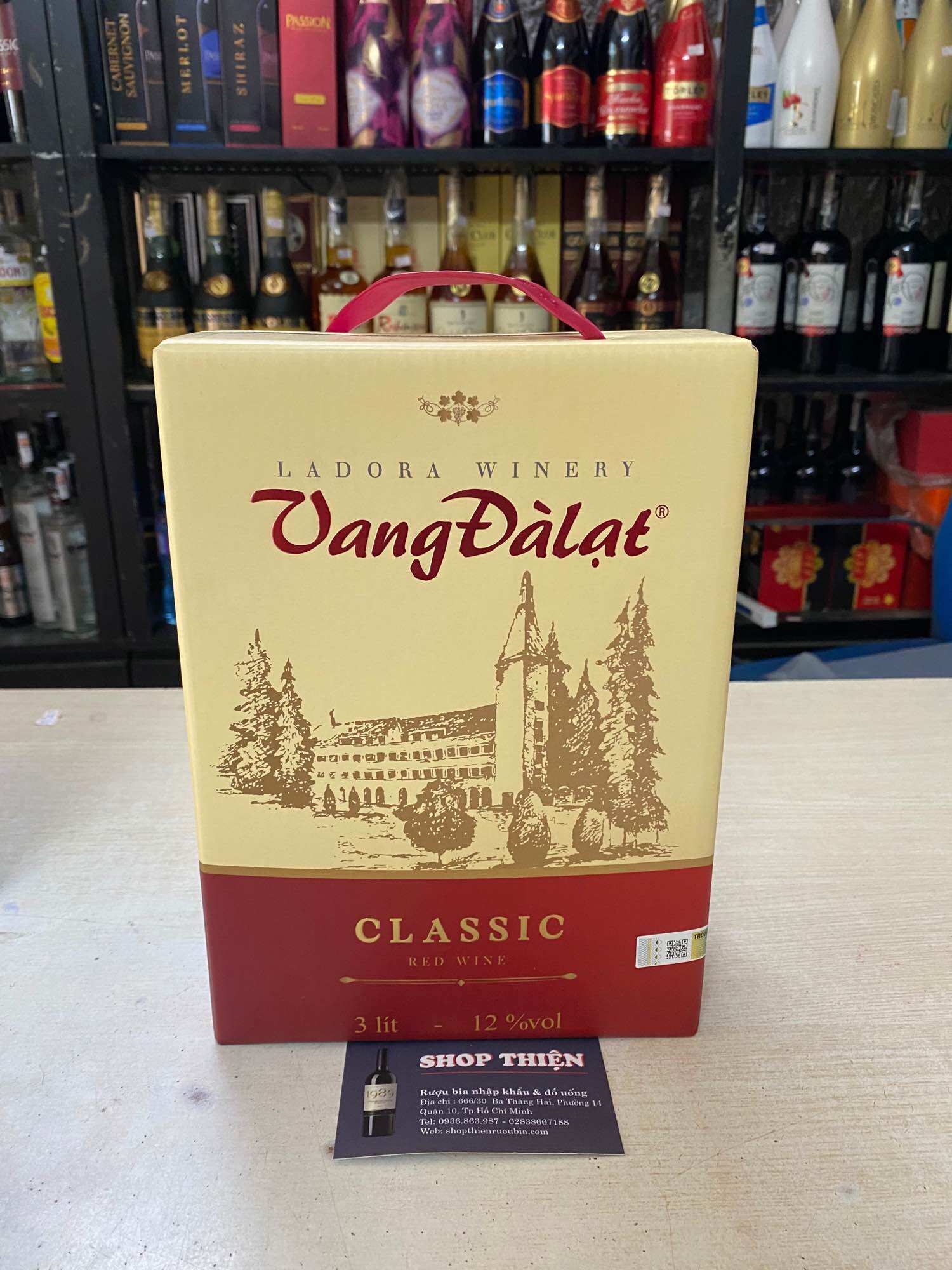 Vang Đà Lạt CLASSIC Đỏ 12% 3 Lít