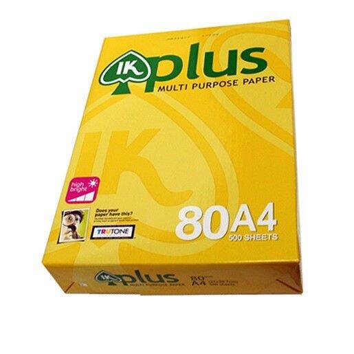 Giấy photo IK Plus A4 80gsm ( ram 500 tờ)
