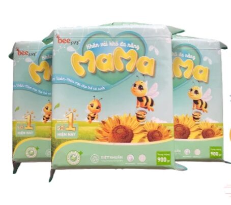 Combo 3 bịch khăn vải khô đa năng mama 900 gram