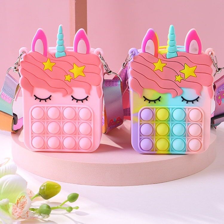 Túi đeo chéo pop it dễ thương giảm căng thẳng bé gái nữ đeo đẹp