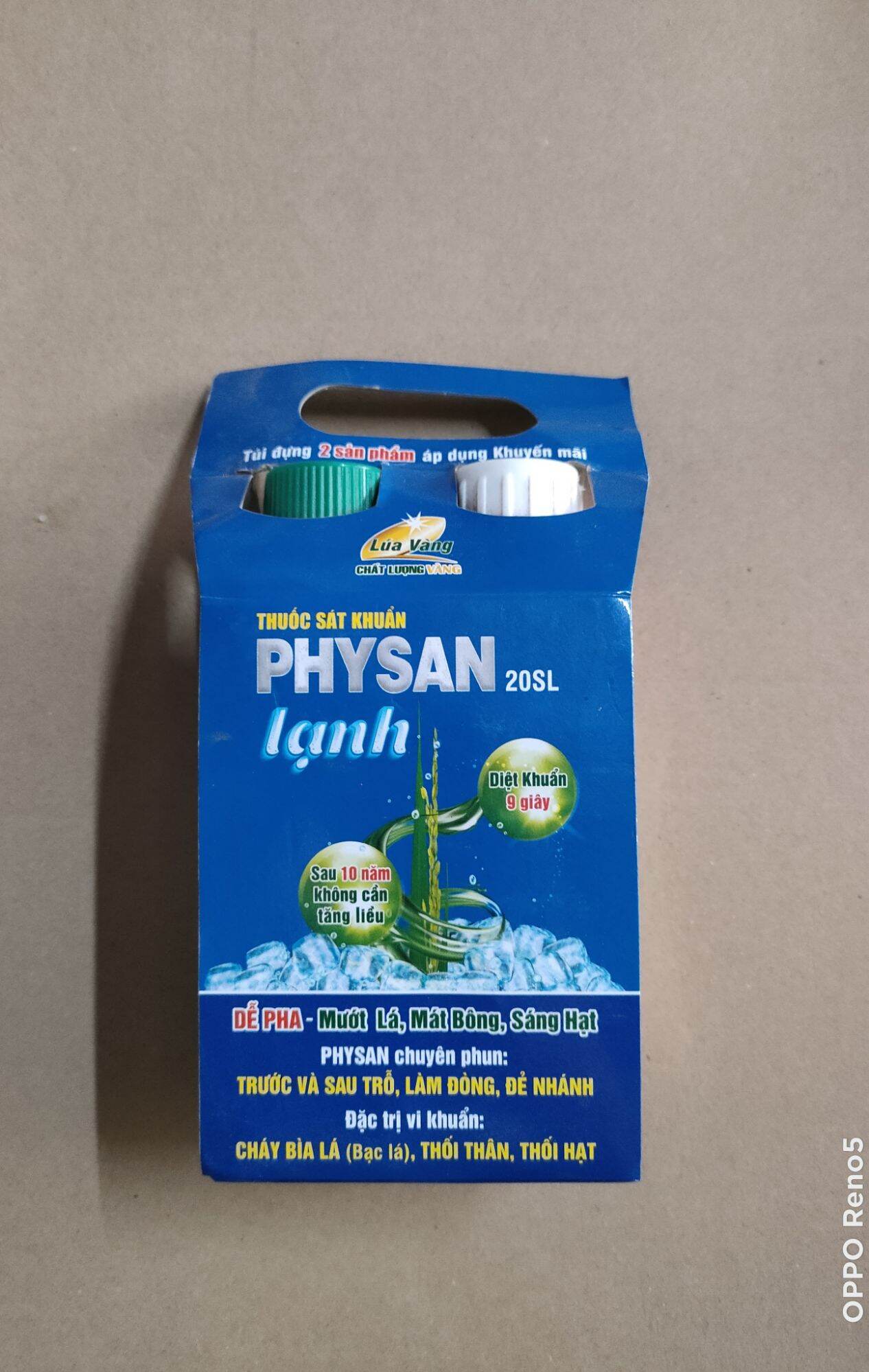 [combo 2chai] Rocsai Physan Lúa Vàng, đạo ôn vi khuẩn cháy bìa lá