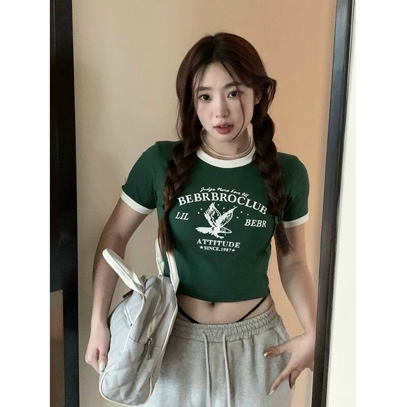 Áo croptop tay ngắn beerbro BG