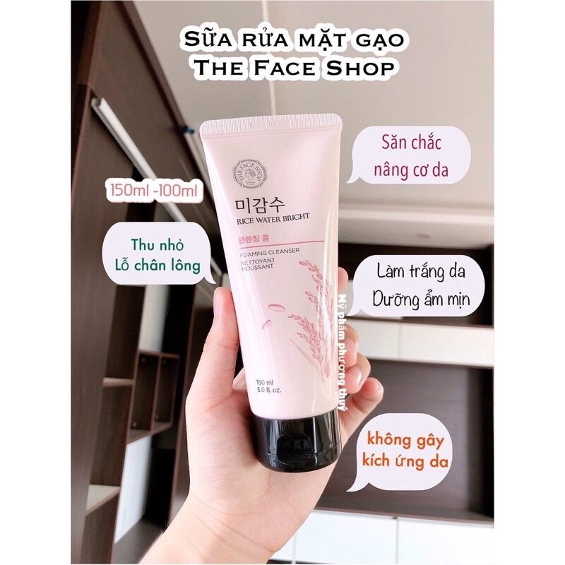 Sữa rửa mặt gạo the face hàn quốc 150ml