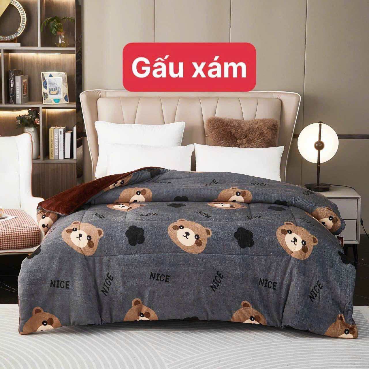 Chăn Nỉ Lông Cừu YUKI Siêu Ấm Mền YUKI Dày Mịn Kích Thước 2mx2m3 Nặng 3.6 3.8 kg