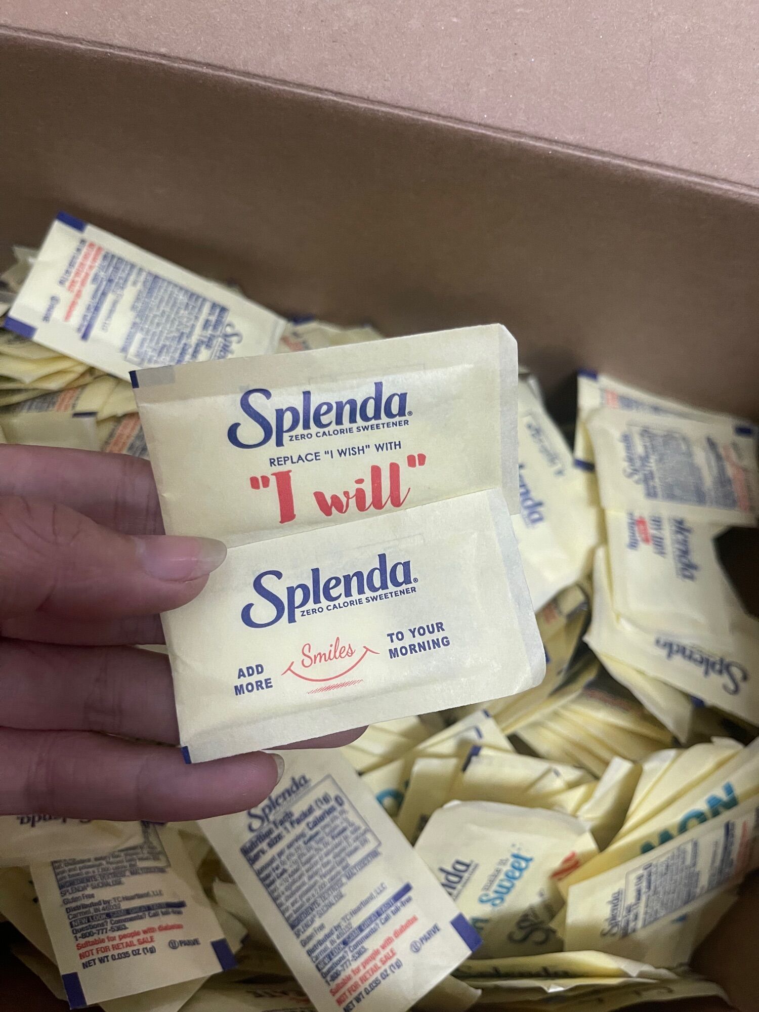 Combo 100 gói đường ăn kiêng splenda hàng mỹ