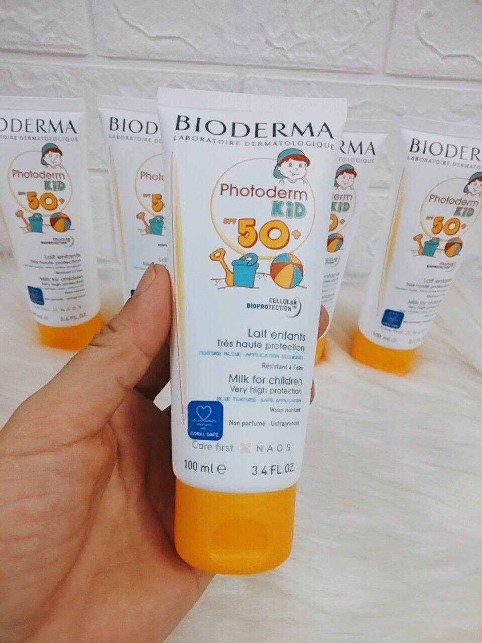 Kem Chống Nắng Trẻ Em Bioderma Photoderm Kid Lait Enfant Spf50+ An Toàn Cho Làn Da Của Bé 