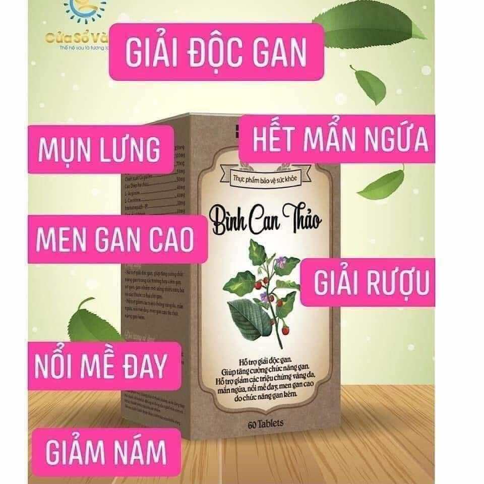 Bình can thảo - gan ta thực phẩm bảo vệ sức khỏe
