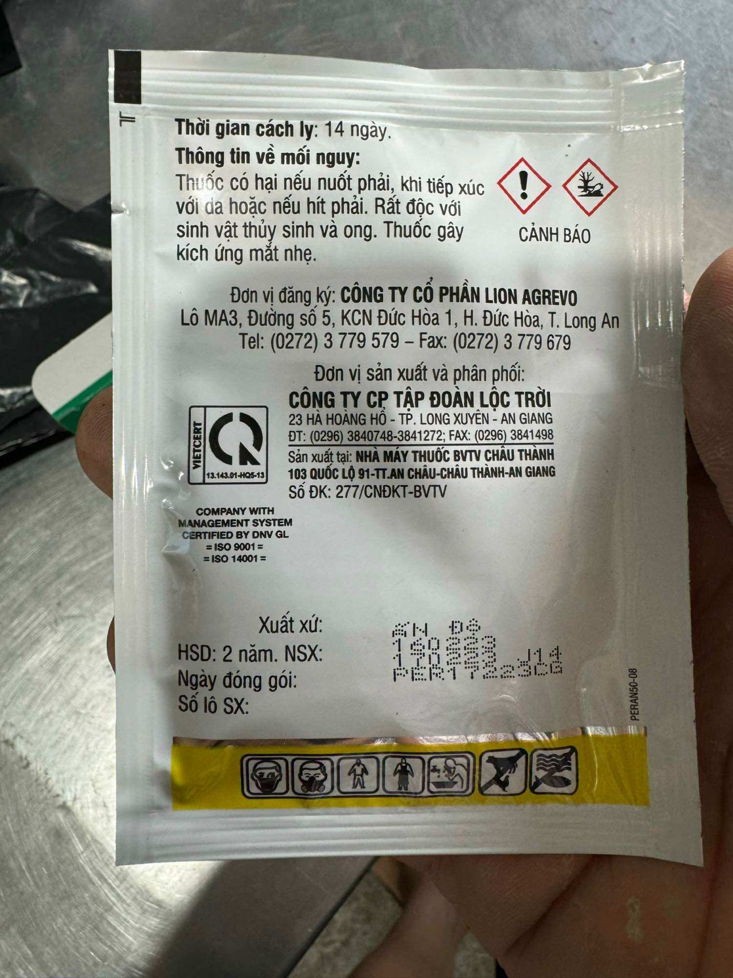 Thuốc trừ sâu Peran 50EC (gói 10ml)