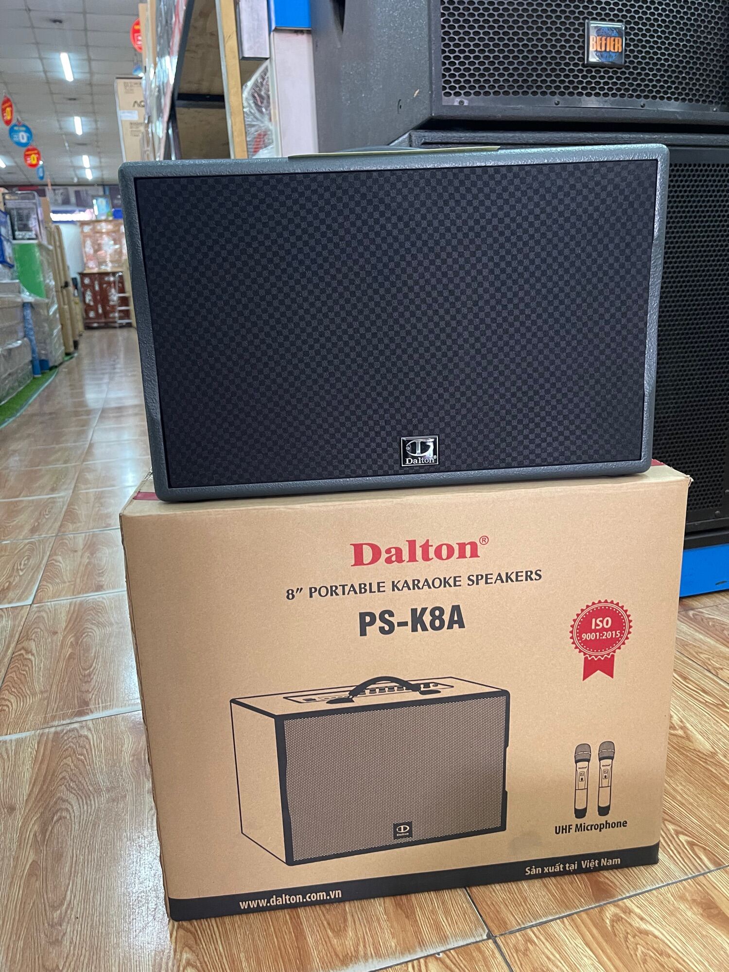 Loa Xách tay Dalton PS-K8A Karaoke bluetooth. Tặng 2 micro cao cấp