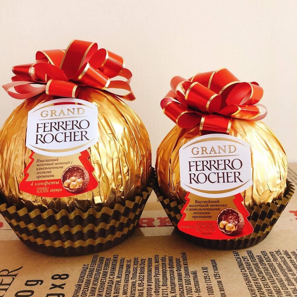 SOCOLA FERRERO ROCHER QUẢ CẦU NƠ VÀNG