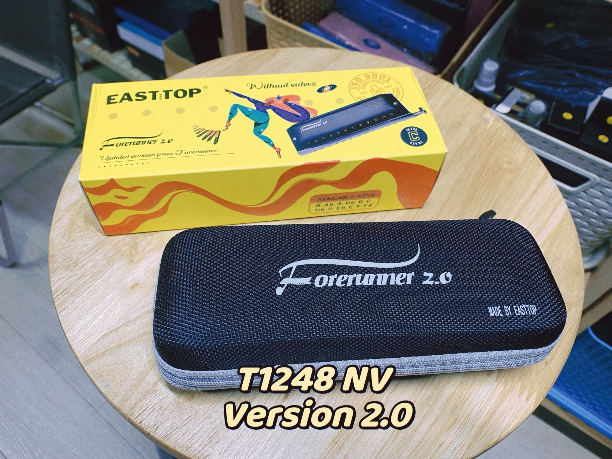 Kèn Chromatic 12 lỗ Easttop Forerunner T12-48NV (không windsaver)