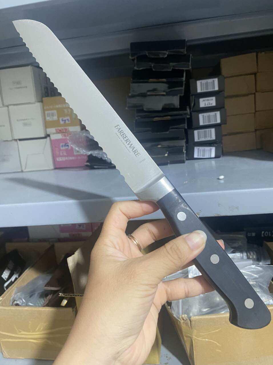Dao răng cưa cắt bánh, cắt thịt đông Đức 33cm