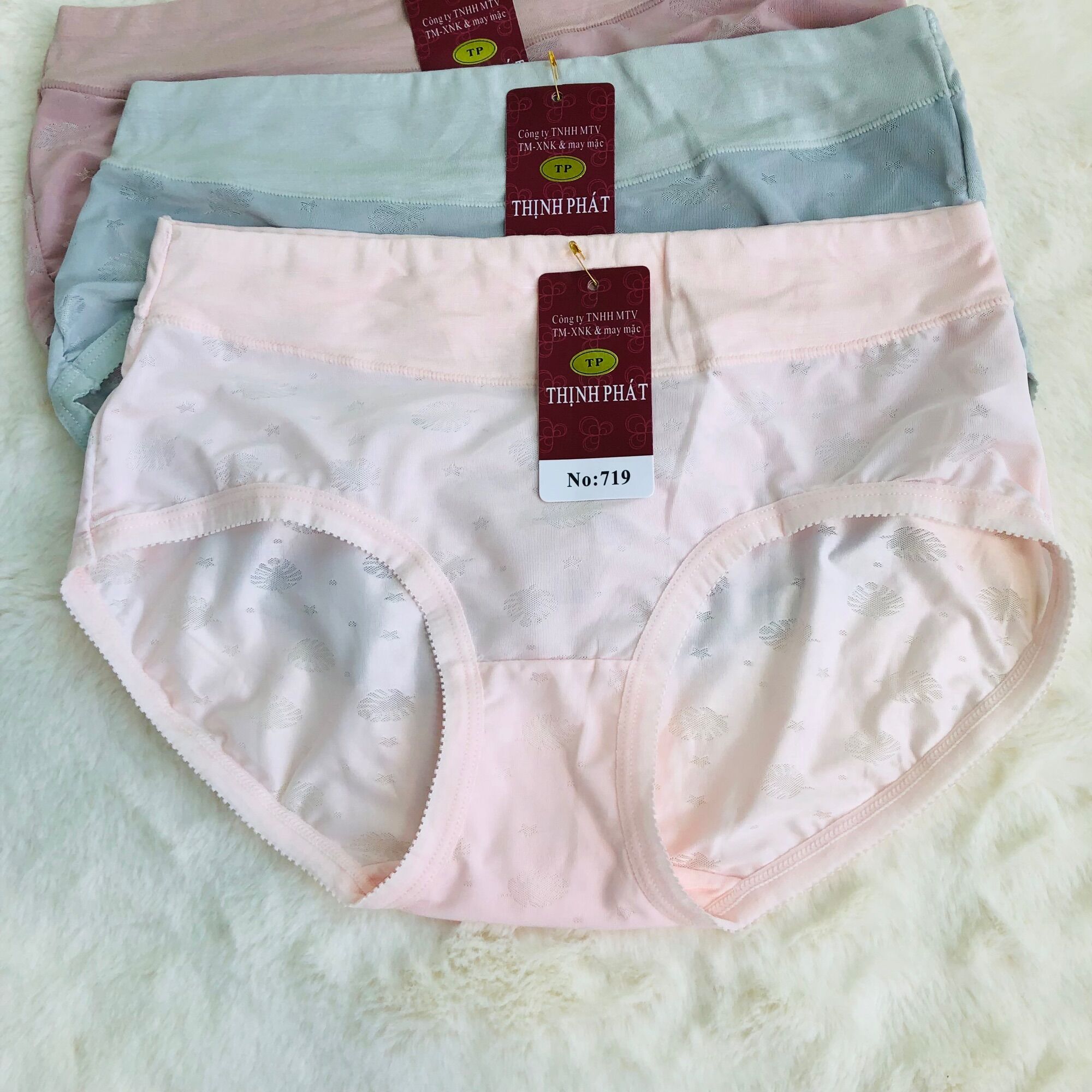 Set 10 Quần lót nữ Thịnh Phát lưng cao, quần chíp nữ chất mền mát