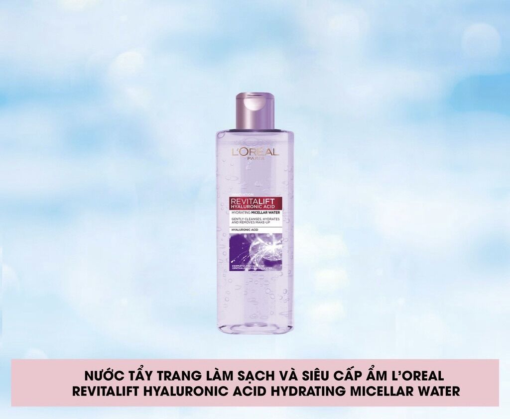 Nước tẩy trang Micellar Water loreal Paris 95ml - dành cho da khô.