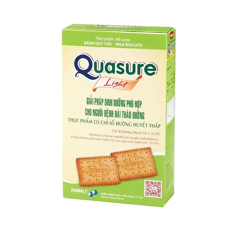 Bánh quy tiểu đường quasure light hộp 140g