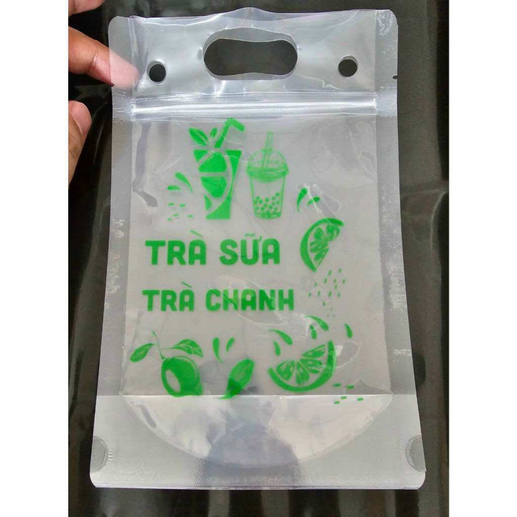1Kg túi zip đựng trà chanh ( trà sữa) size 15x23
