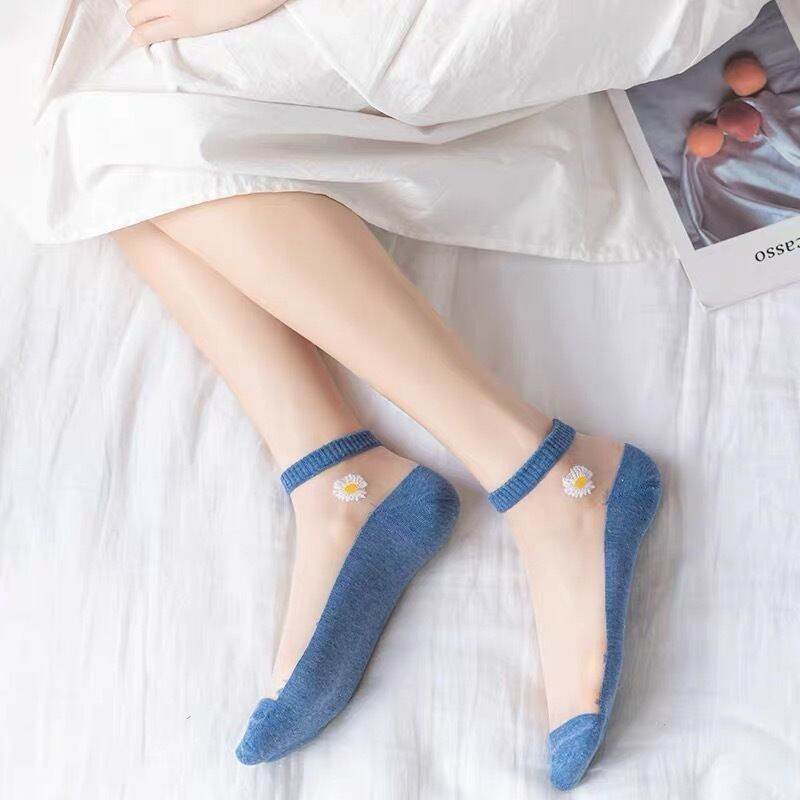 Combo 2 đôi tất lưới hoa cúc