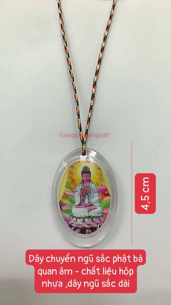 Peaceful Guanyin Buddha Necklace