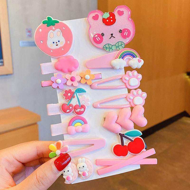 Set 14 Kẹp Tóc Dễ Thương Cho Bé PKT03