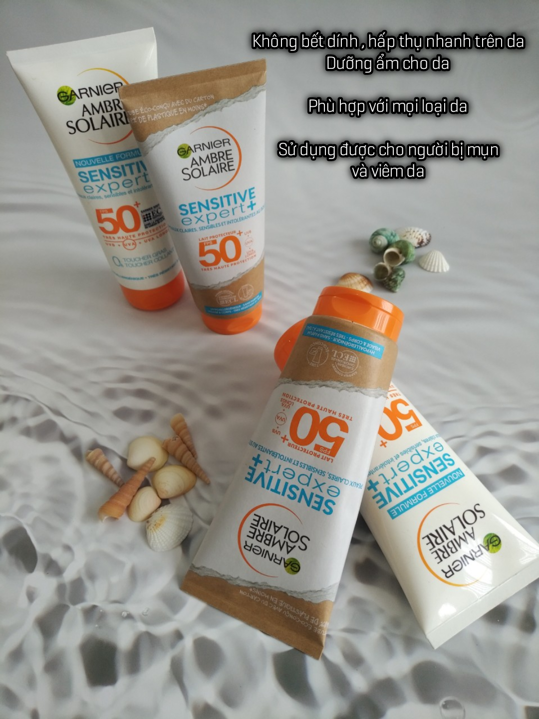 Kem Chống Nắng Garnier Ambre Solaire Sensitive Expert