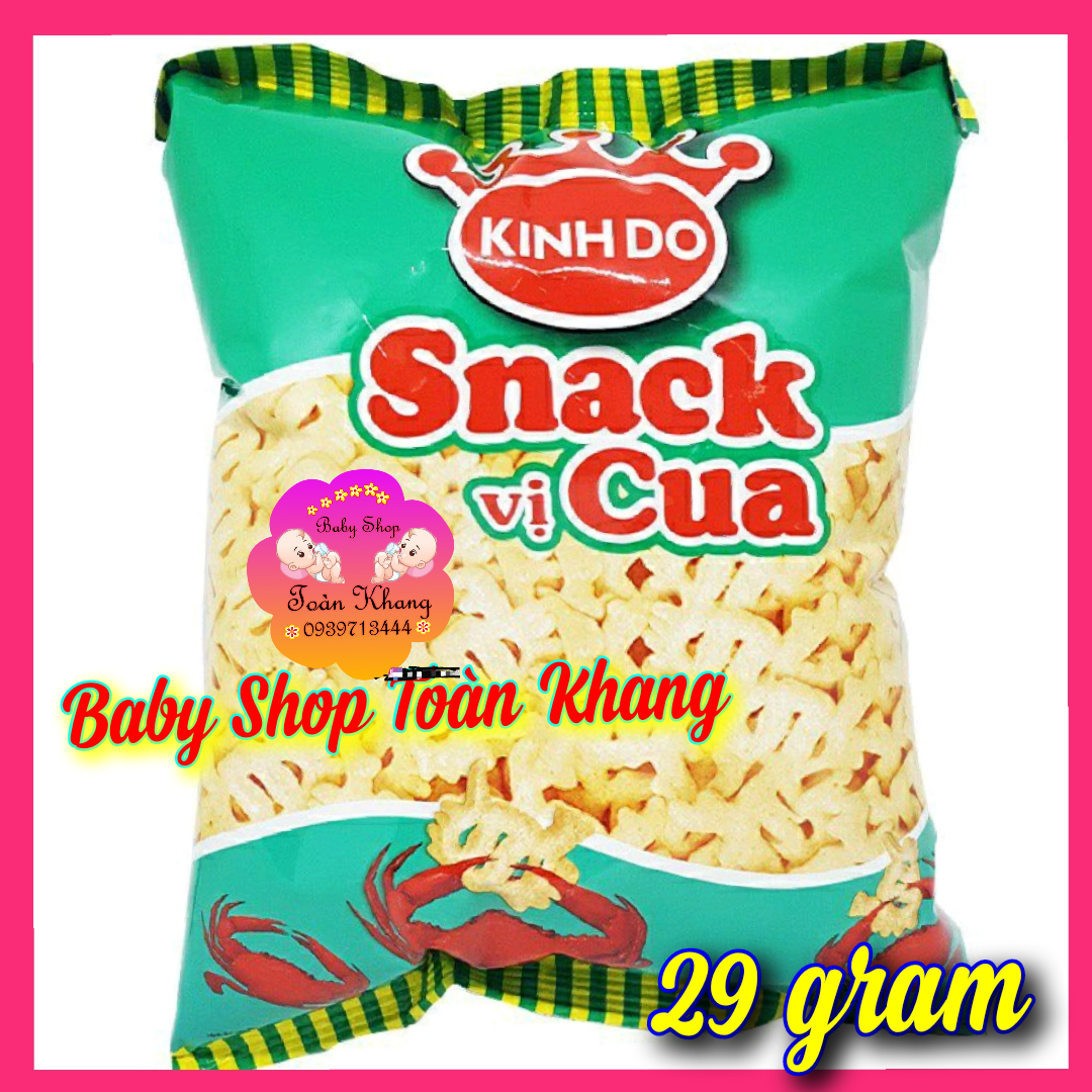 Túi 10 gói bánh Kinh Đô snack cua xanh 29gram