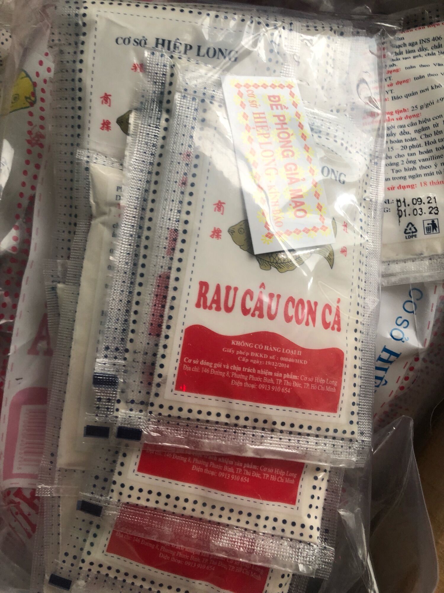 Rau câu giòn Con Cá Hiệp Long (gói 25gr)