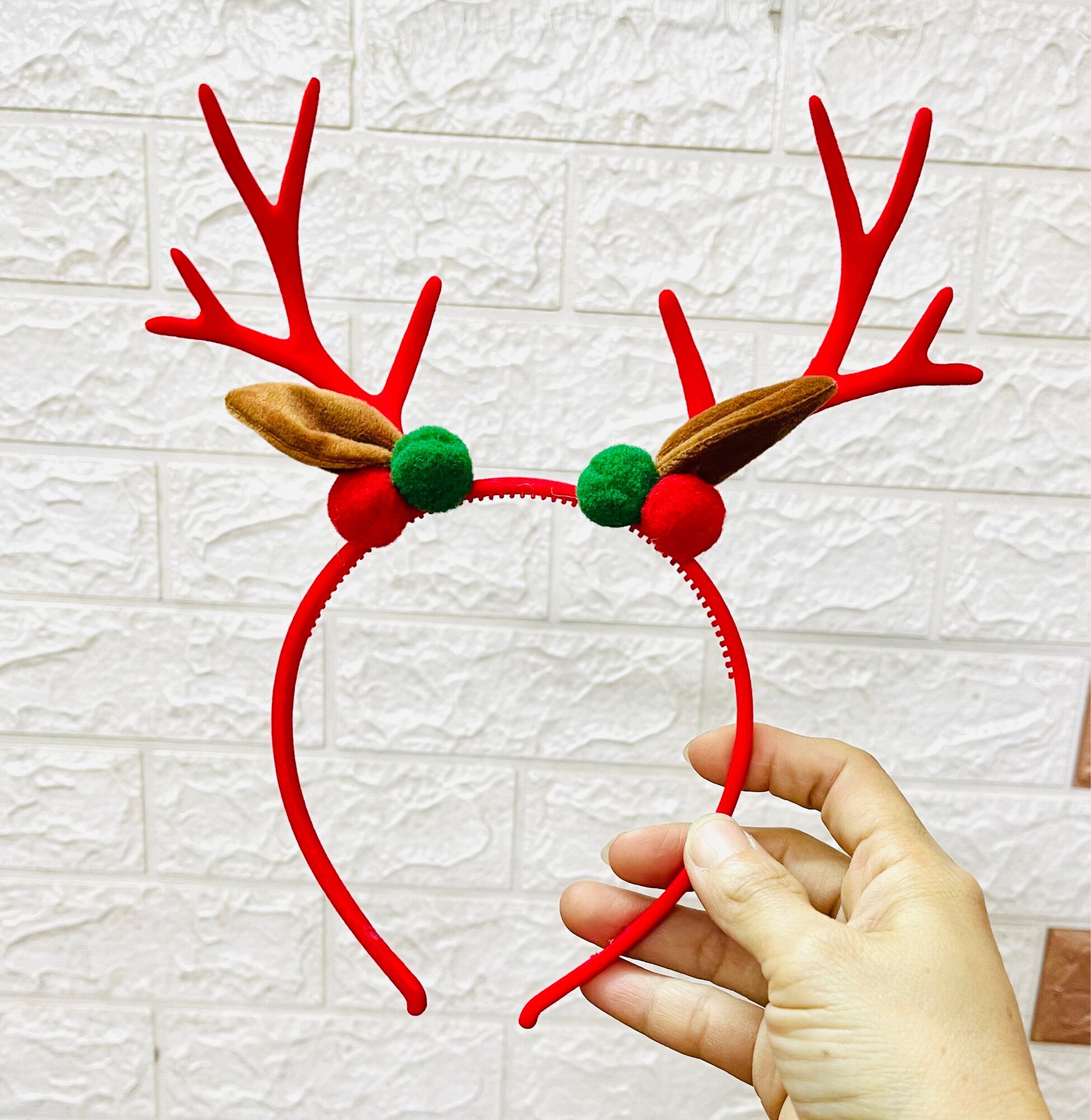 Bờm Noel chơi giáng sinh bọc nhung