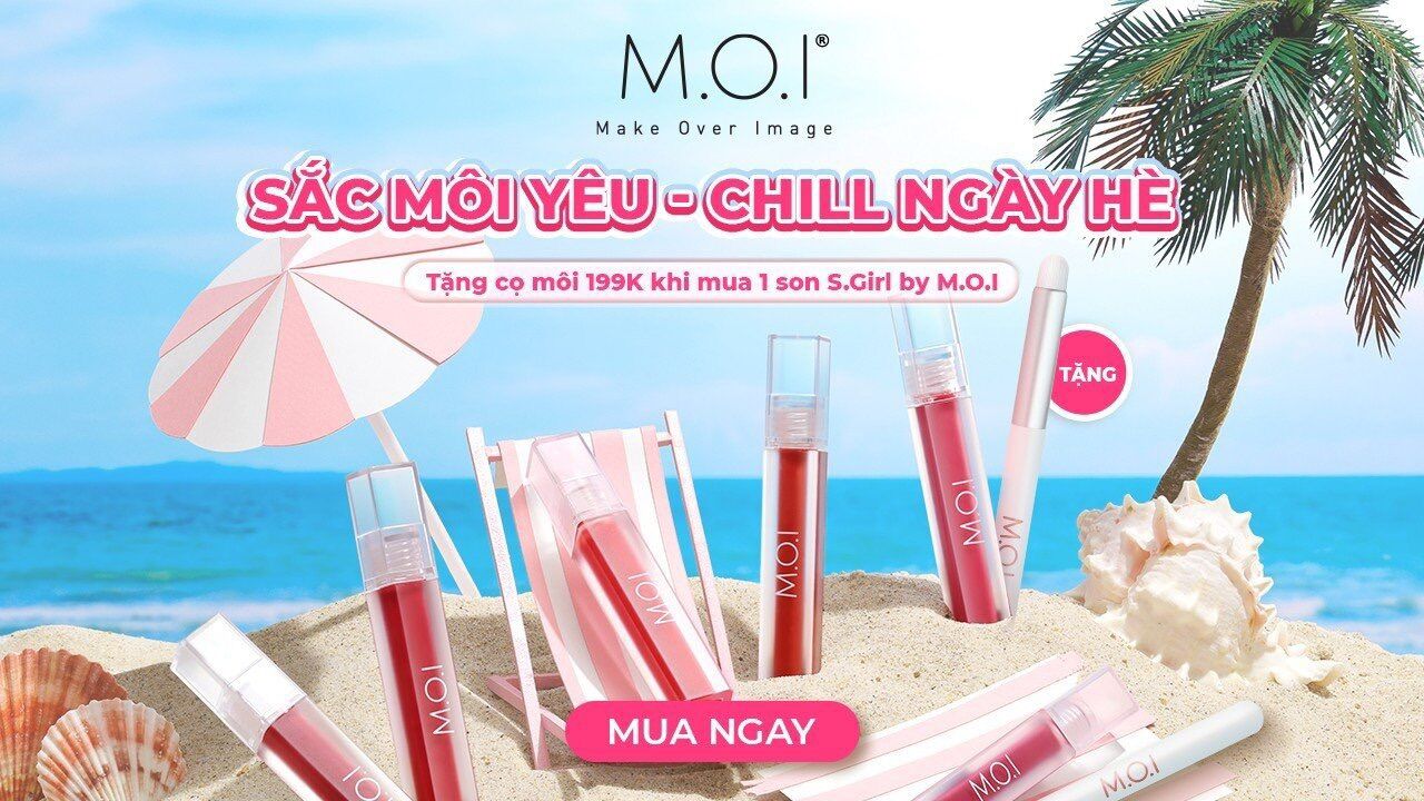 Son Kem Sgirls by MOI Cosmetics - Tặng kèm cọ môi - chất nhung mềm môi nhiều dưỡng 4g