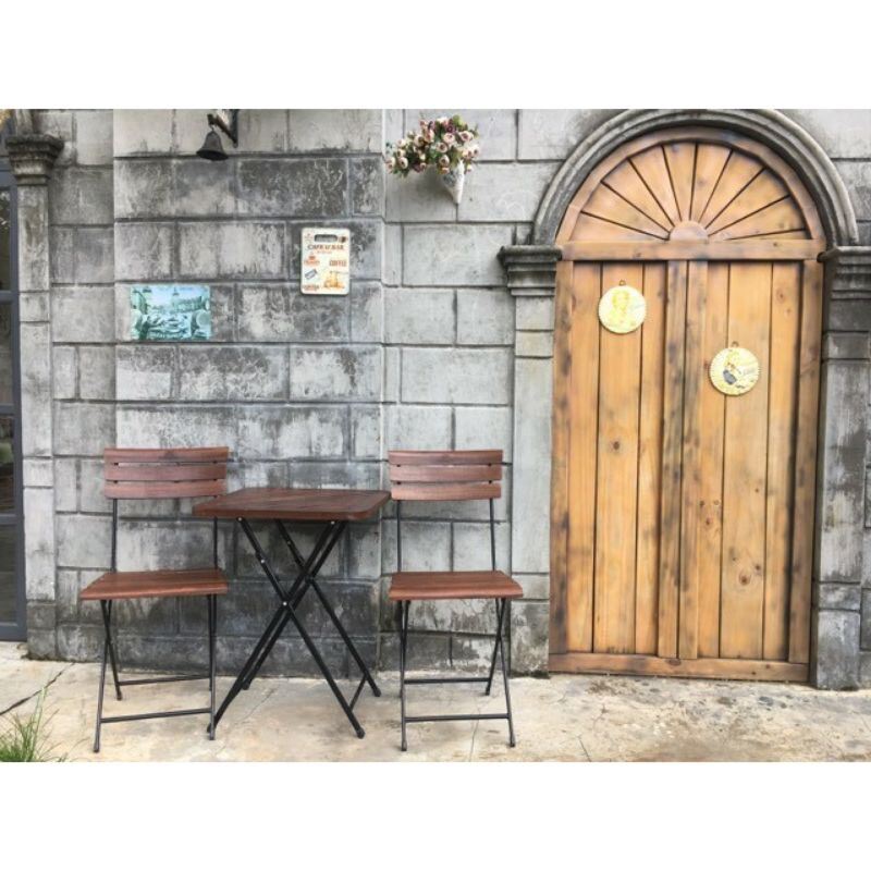 Bàn ghế ngồi Ban công chung cư , Cafe gấp gọn. 