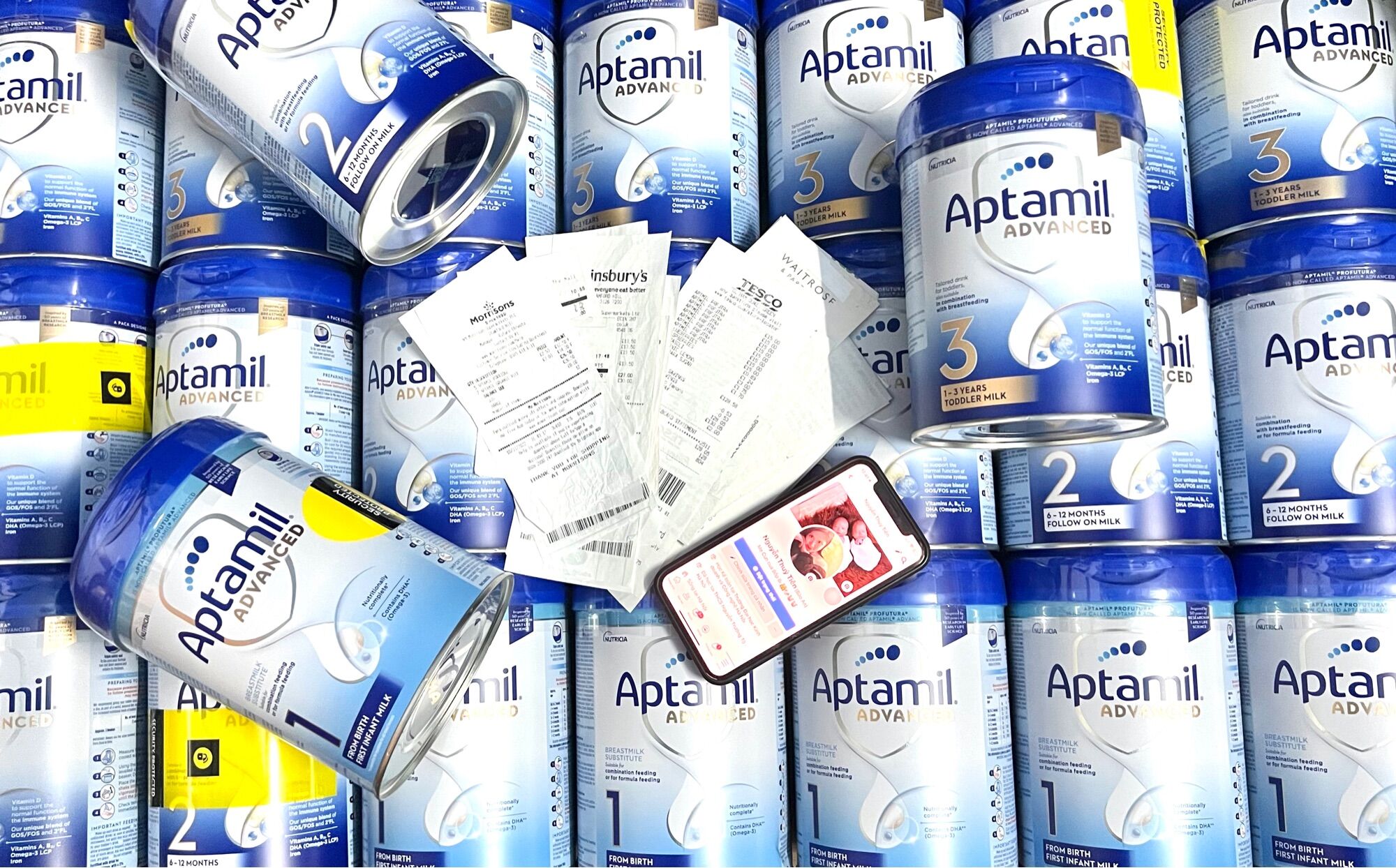 Sữa Aptamil Advanced Profutura bạc của Anh 800g Mẫu mới