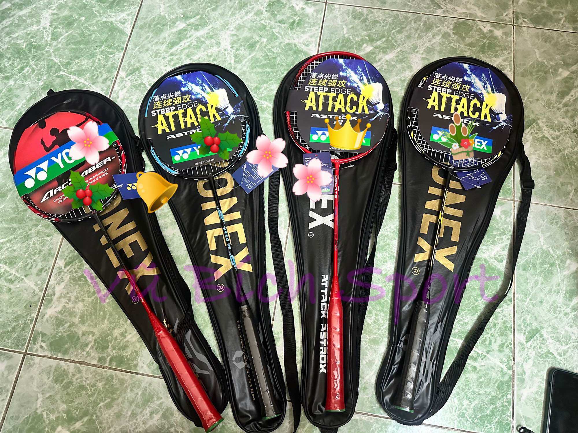 Vợt Cầu Lông YN Lưới đan sẵn (1 cây)+ Tặng kèm quấn cán vợt