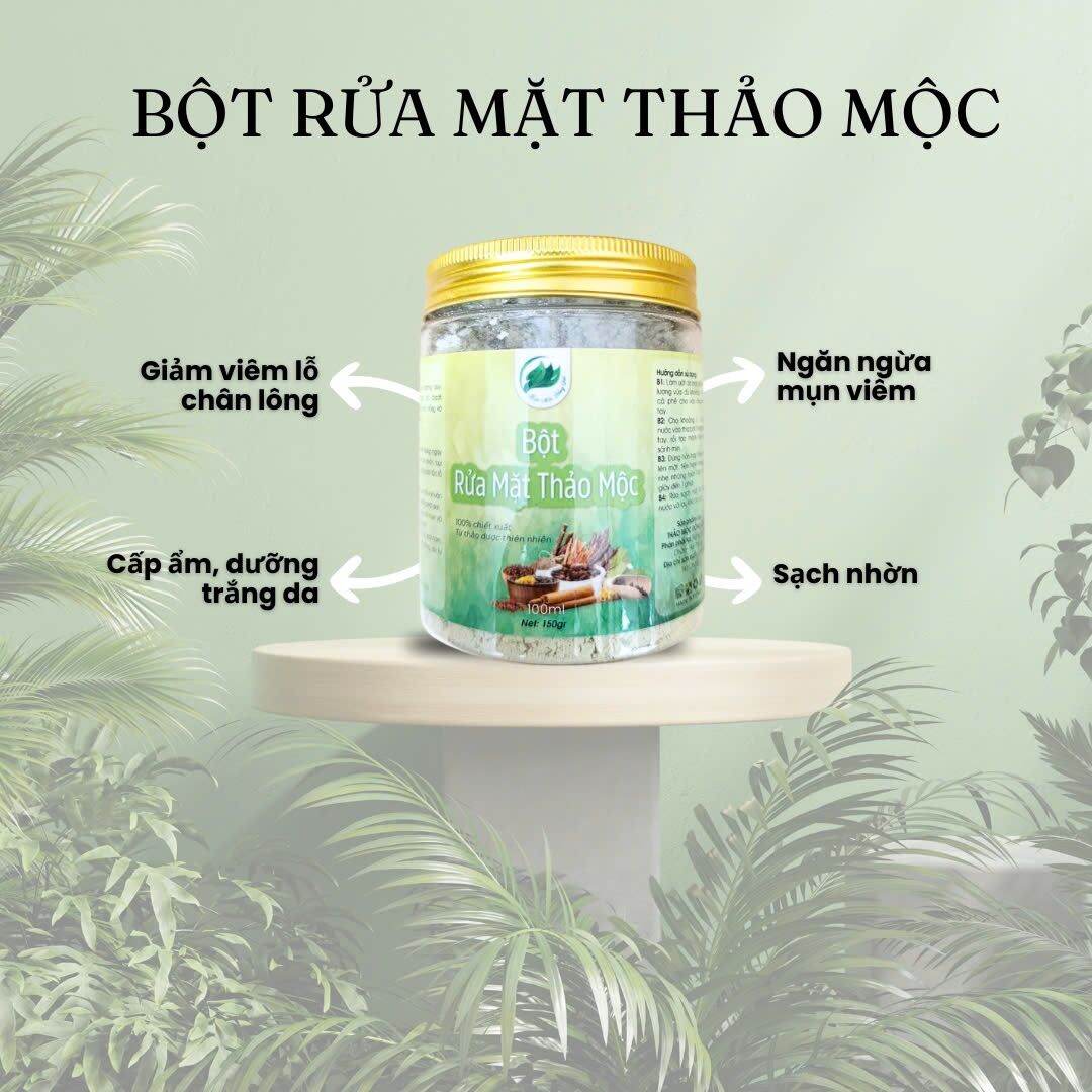 Bột rửa mặt thảo mộc 150gr
