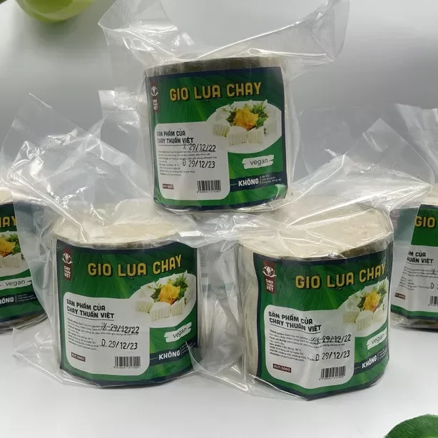 Giò lụa chay thuần việt 500g thực phẩm chay đồ chay chuẩn chính hãng giao hàng ngay sau 1-2h