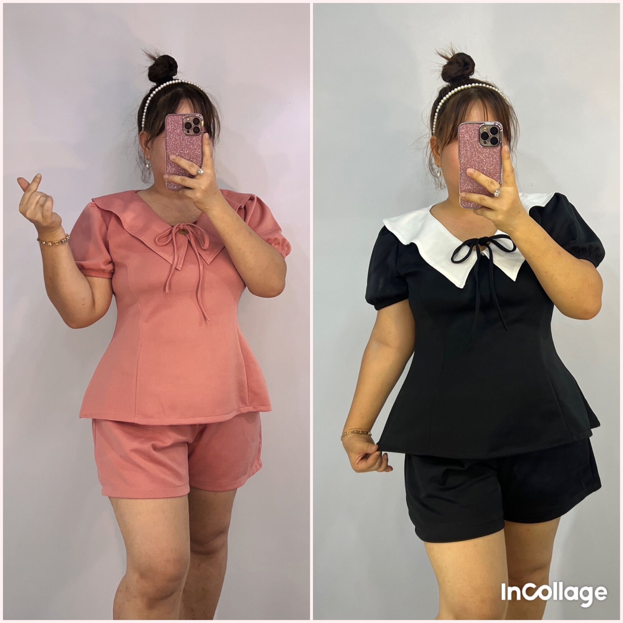 Sét đùi nơ cổ Bigszie siêu dễ thương 68kg đến 95kg