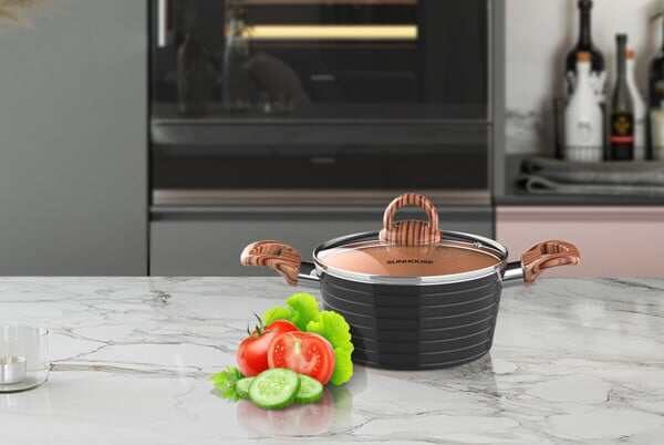 Nồi ceramic đáy từ sunhouse 18cm shg2018mca