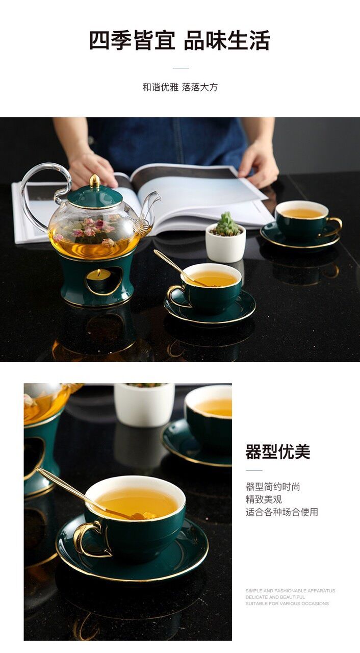 Bộ ấm trà chiều đun phong cách Bắc Âu