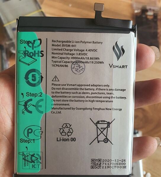 Pin vsmart joy 4 bvsm 441 zin bao test