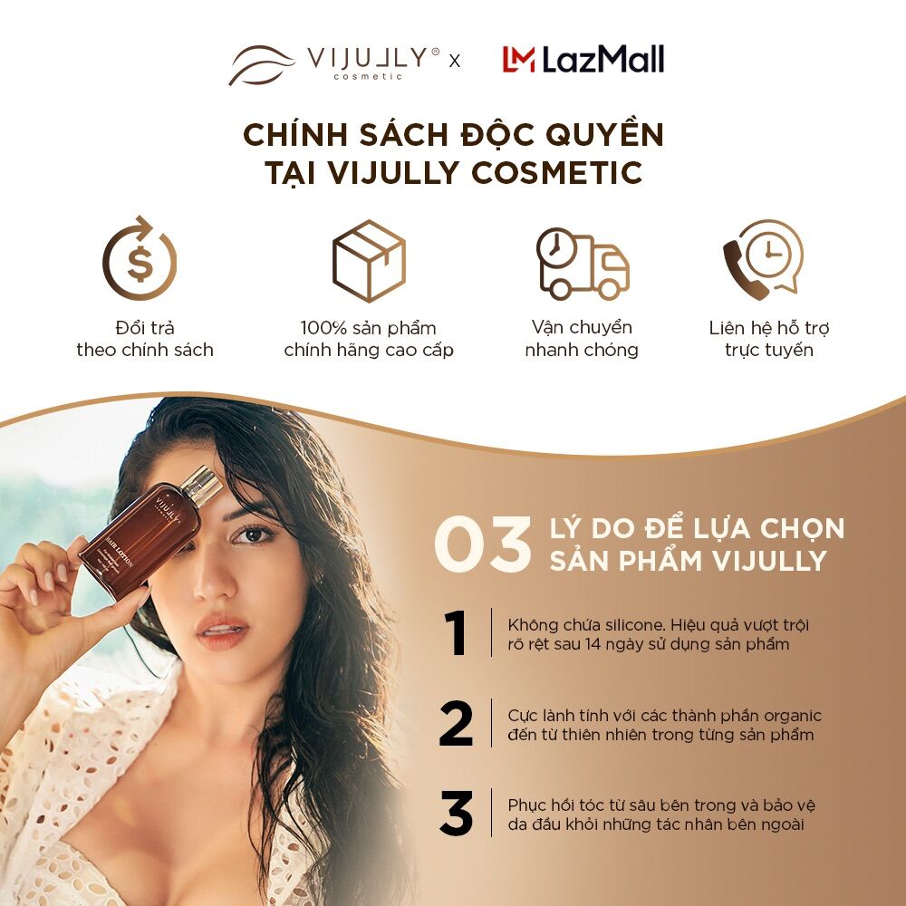 Combo 3 Chai Tinh Dầu Bưởi VIJULLY Kích Thích Mọc Tóc 150ml/Chai