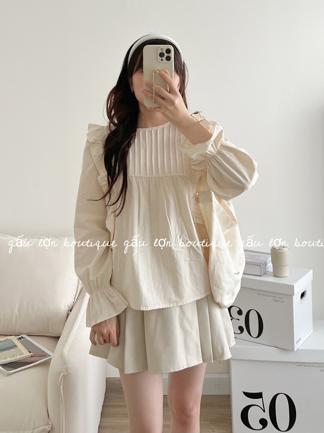 áo babydoll bèo cánh tiên tiểu thư